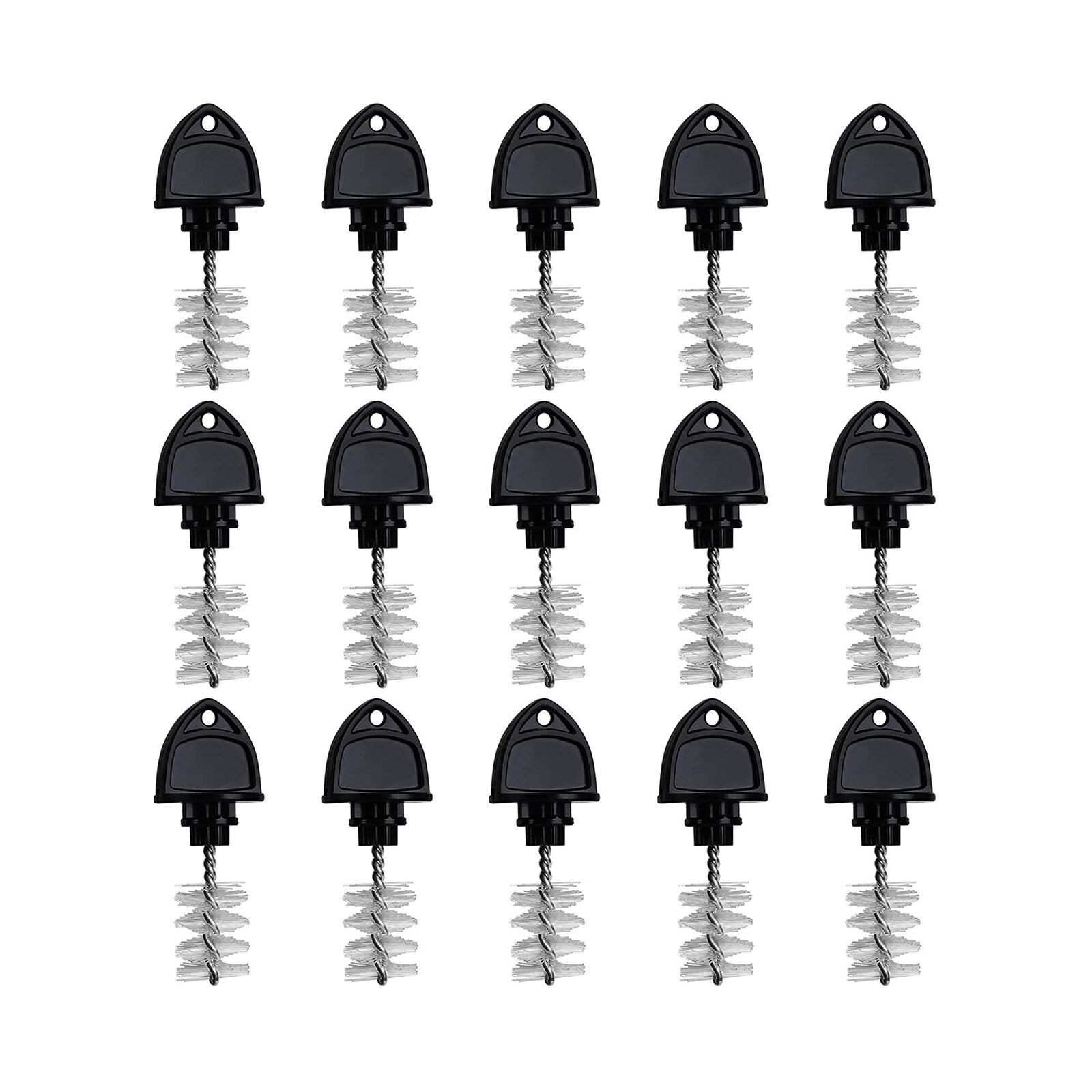 Bouchons de bière brosse de robinet, brosse de robinet de bière brosse de nettoyage de robinet, brosse hygiénique pour les outils de capuchon de robinet de bière, 15 pièces