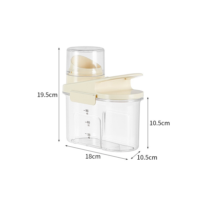 Conteneur Transparent de stockage de grains secs de riz, avec échelle et enregistreur de temps, odeur de grains de maïs, conteneur de stockage résistant à l'humidité