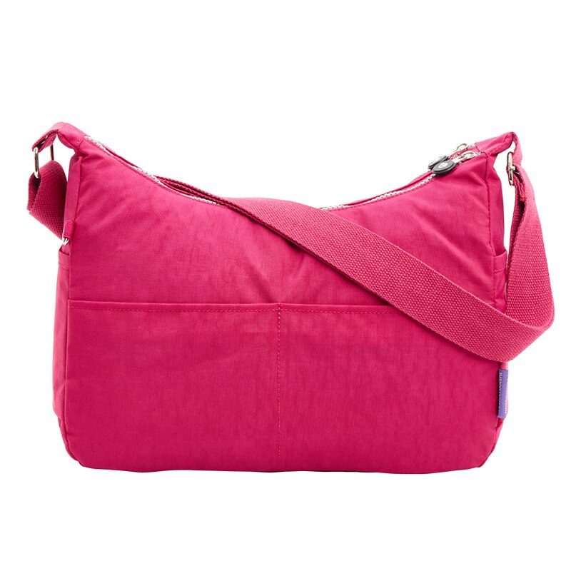 Bolso de Nylon de , bandolera para mujer, bolso de mujer, impermeable, nailon, bolsos de hombro tipo bandolera, bolsa principal de mujer: Borgoña