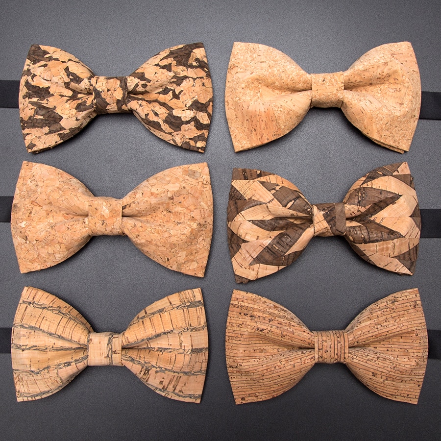 Kurk Hout Mode Strikjes Mens Novelty Handgemaakte Massief Das voor Mens Wedding Party Man Accessoires Mannen Bowtie