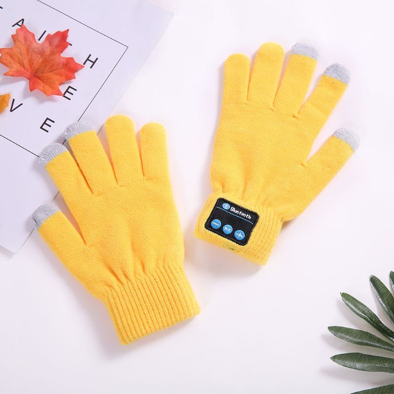 Guantes con auriculares Bluetooth para hombre y mujer, manos libres, manos libres, con pantalla táctil, para teléfono, 1 par