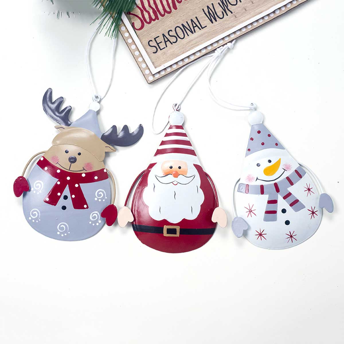 Kerst Opknoping Pop Festival Ornament Herbruikbare Kerstman Elk Sneeuwpoppen Cartoon Decoratie Kerstboom Toppers