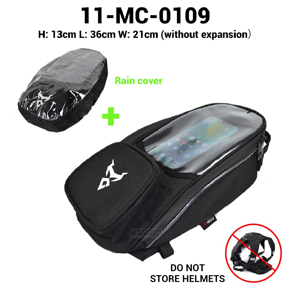 Oxford – sac de réservoir étanche pour Moto, sacoche de selle pour casque, sac d'huile et de carburant, magnétique, boîte aux lettres: 0109 -L-GR-Raincover