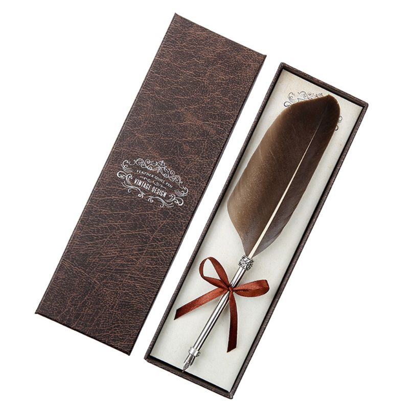 Retro Quill Dip Veer Pen Vulpennen Kalligrafie Writing Tool: 7