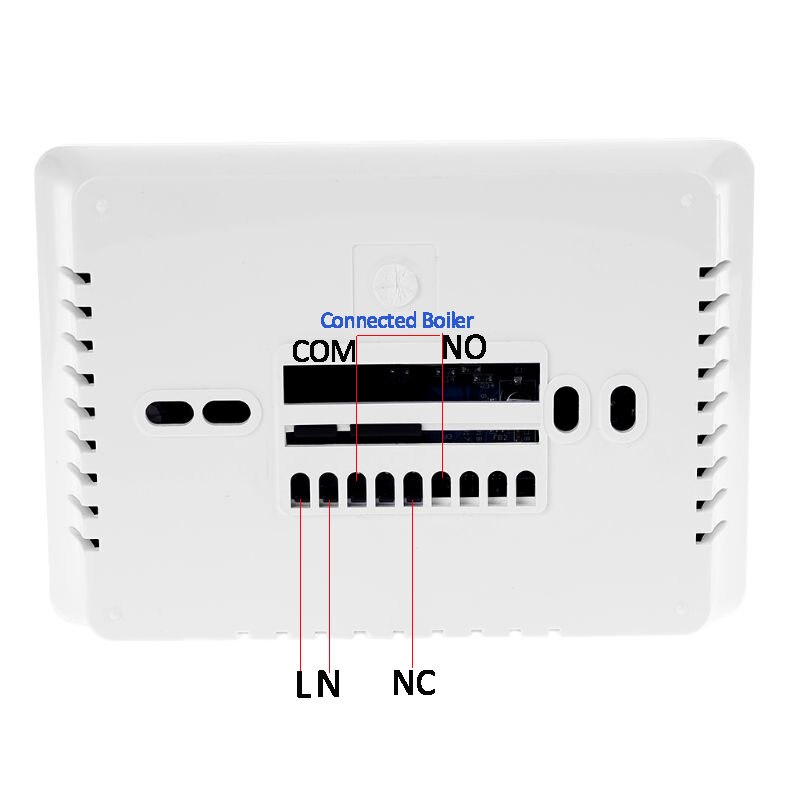 Wifi Smart Thermostat Gas Boiler with Touch Screen LCD Display Programmable Home Thermostat 220v can Work with Alexa Google Home