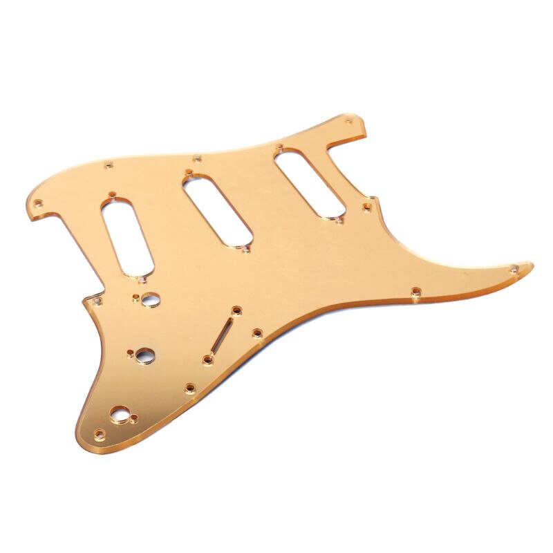 Spejl guld sss scaratch plade pickguard til usa/mex stra- -tocaster strat dele muscial instrument tilbehør