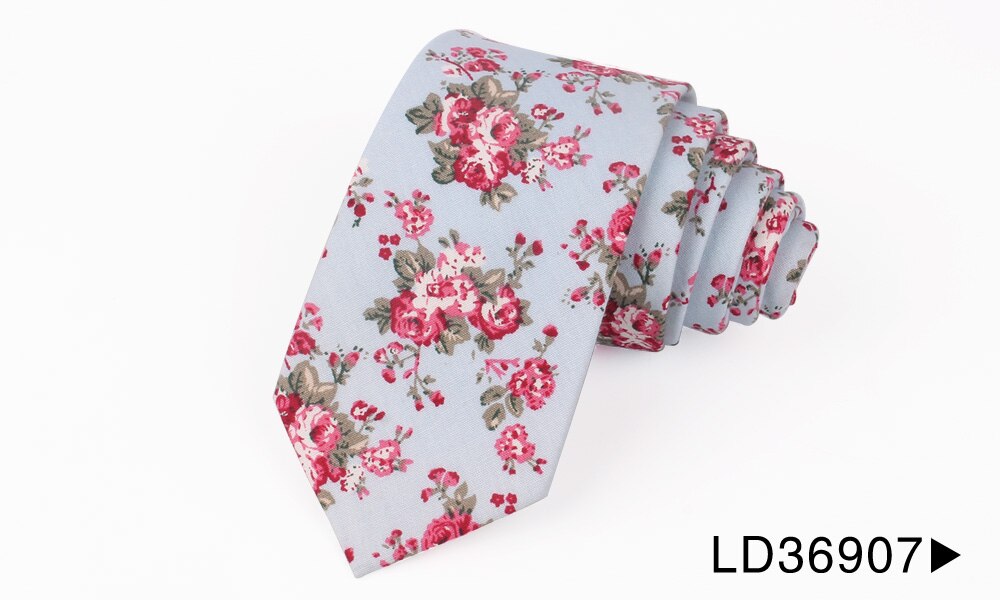 Katoen Dassen Casual Bloemen Stropdas Voor Bruiloft Pakken Skinny Tie Voor Mannen Vrouwen Slanke Mannen Stropdas Gravatas Ties: LD36907