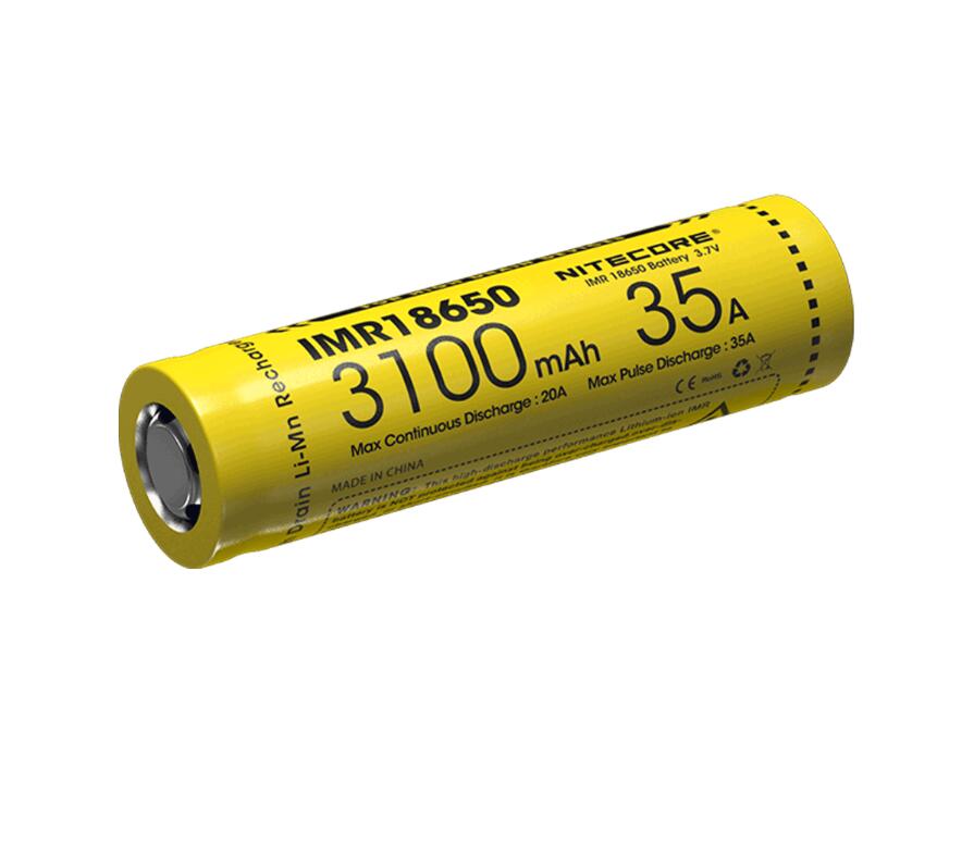 2 stücke NITECORE IMR 18650 li-ion batterie 3100mAh 35A 3,7 v Hohe Ablauf Batterie