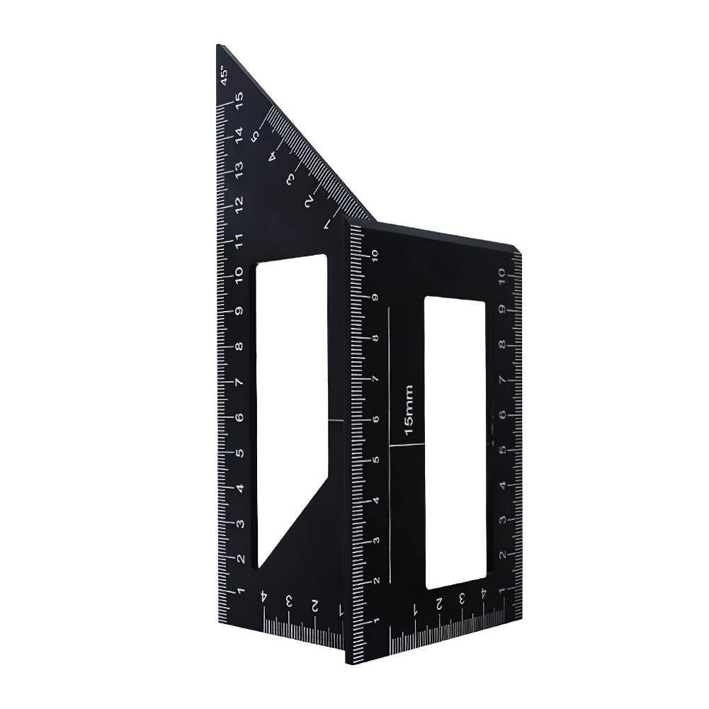 Woodworking Measure Ruler 45 90 Degree Aluminum Alloy Square Angle Ruler Tool Carpenter Square for Engineers Carpenters Tool