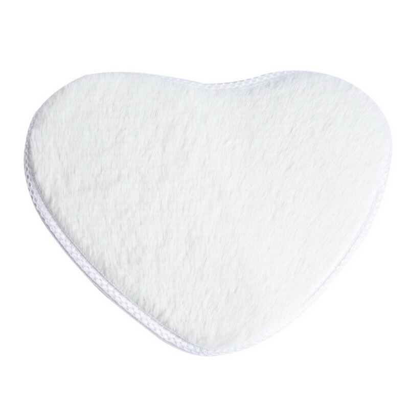 Shaggy tapijt wol imitatie pluizige matten kunstmatige schapenvacht harige mat hartvormige salontafel bed zonder pluis tapijt 30*40cm: G133057a