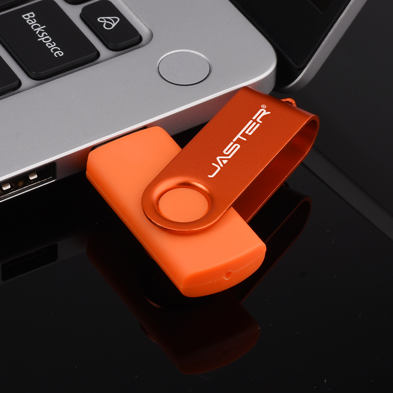 USB 3.0 USB Flash Drive 128GB Rotatable Pen Drive 64G Wedding Memory Stick 32G 16G Free Chain Pendrive 8G Silver USB Stick