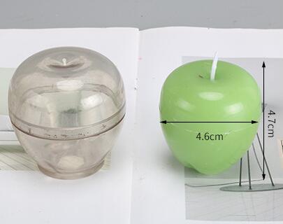 Diy apple form tvål choklad ljusformar liten storlek apple ljusformar manuell söt ljuskrona gör mögel  lz35: Ljusform 1