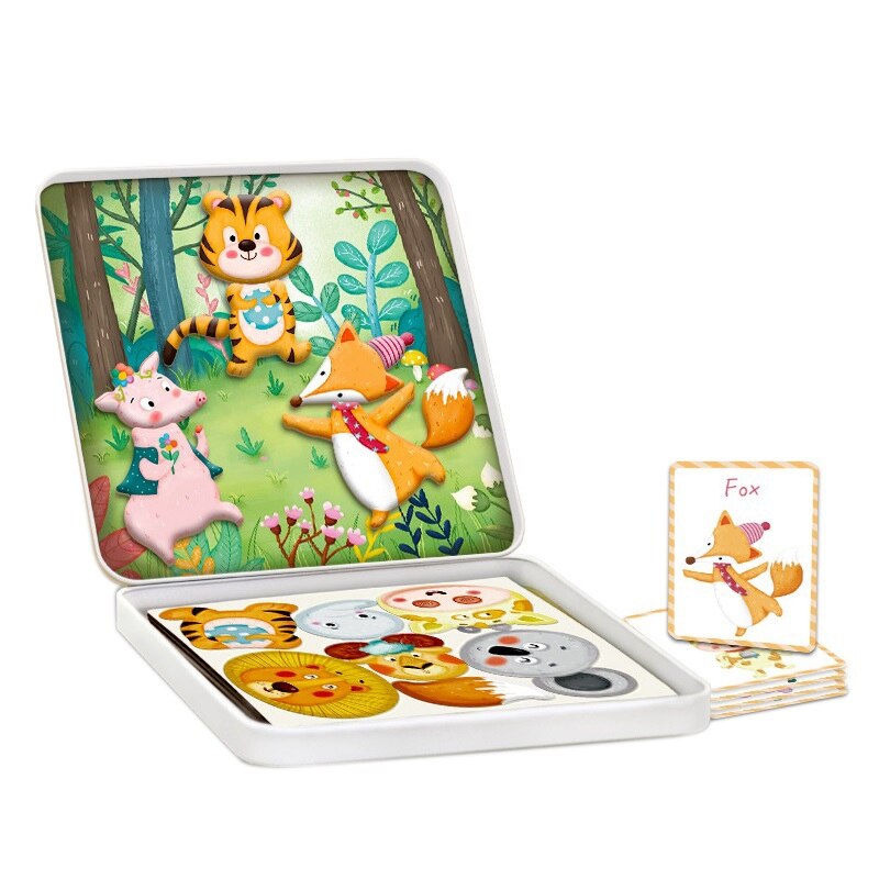 Editie Magnetische 3D Drie Dimensionale Puzzel Magnetische Stuk Cognitieve Spel Doos Educatief Kinderen Speelgoed: B