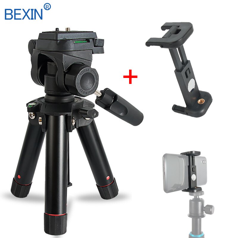 Desktop mini tripod smartphone phone stand flexible desktop shooting SLR digital camera tripod trypod for phone tripod: set  2