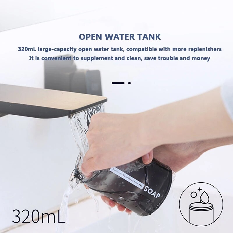 Xiaomi Mijia Automatische Seife Spender USB Aufladbare 320ml Flüssigkeit Seife Spender Digital Anzeige Schaum Hand Sanitizer Maschine