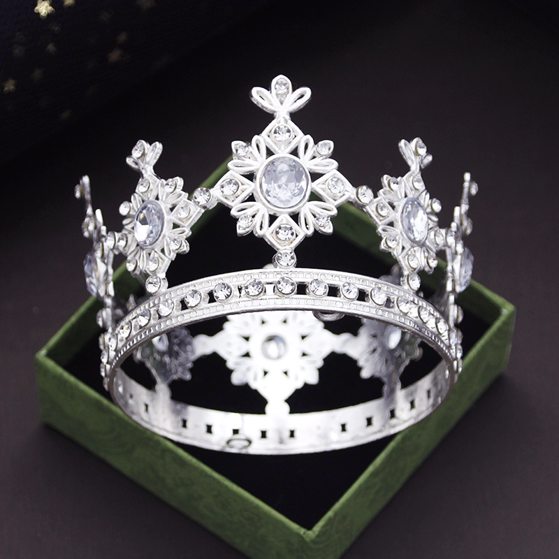 Party Prom Verjaardagstaart Kroon Kleine Tiara's voor Pop Groen Roze Diadeem Bruids Bruiloft Haar Sieraden Tiara's Hoofdornamenten: Goud-kleur