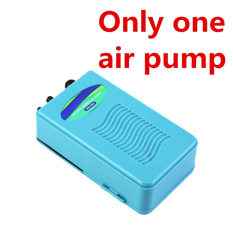Battery Power Aquarium Air Pump Emergency Backup Fish Tank Air Pump Aquatic Air Compressor Portable Outdoor Fishing Oxygen Pump: Purple