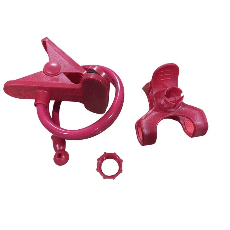 Soporte para teléfono móvil Universal 360, abrazadera Flexible, manos libres, Clip de cabecera perezosa para coche, montaje para teléfono inteligente: Rojo