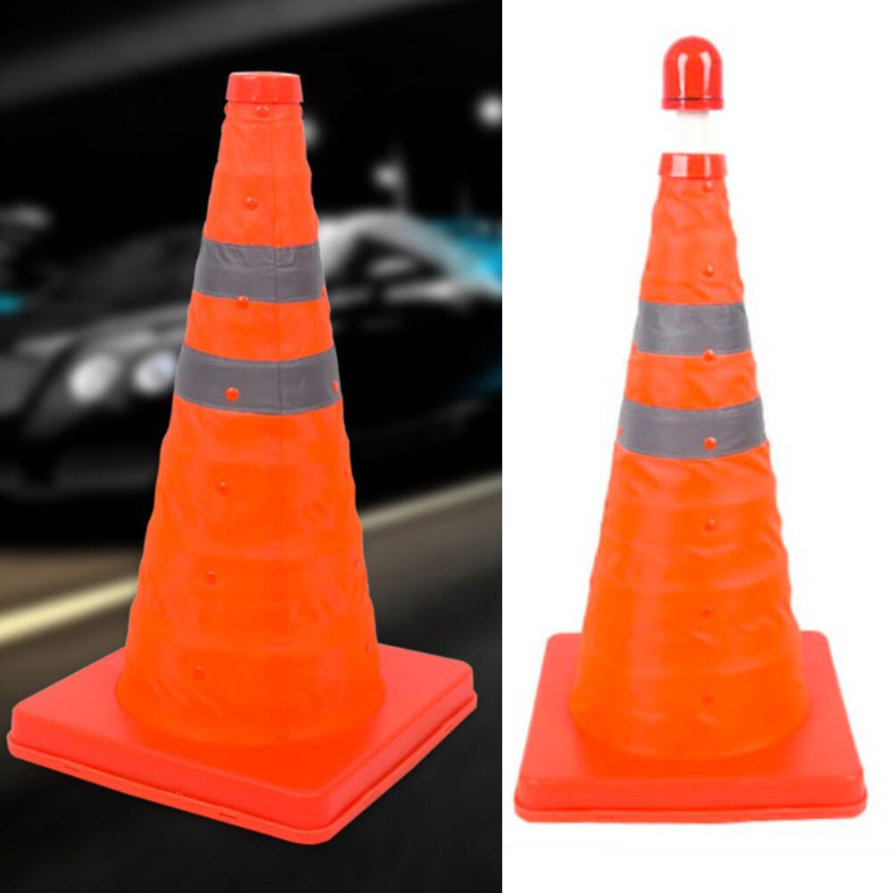 Telescopic Traffic Reflective Cone Car Warning Sign Roadblock Roadside Emergency Triangular Safety Sign Export