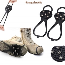 Ijs Antislip Sneeuw Shoe Spikes Grips Cleats Ijskrappen Winter Klimmen Veiligheid Tool Anti Slip Schoenen Dekken Outdoor Crampones