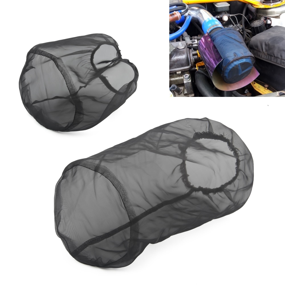 Universal Air Filter Beschermhoes Zwart Oilproof Waterdichte Luchtfilter Cover Zwart