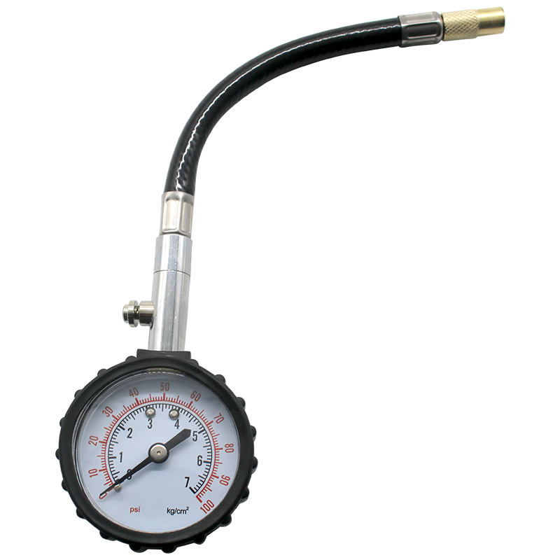 Hochpräziser Reifen luftdruck prüfer mit 0-100 psi Universal-Langrohr-Reifendruck messer für Auto und Motorrad