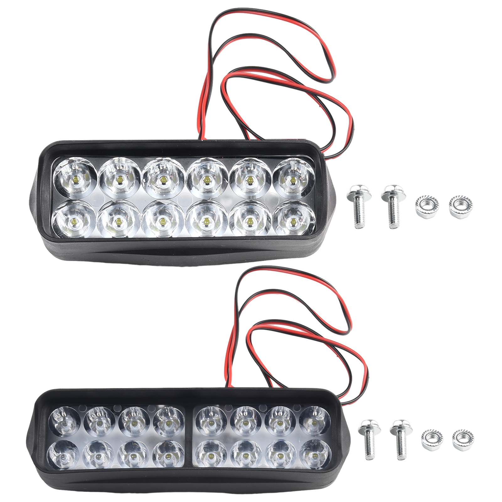 Faro LED para bicicleta eléctrica de 12V-80V, triciclo superbrillante para motocicleta, lámpara Led 8/12/16, piezas de luz delantera de conducción de seguridad para bicicleta eléctrica