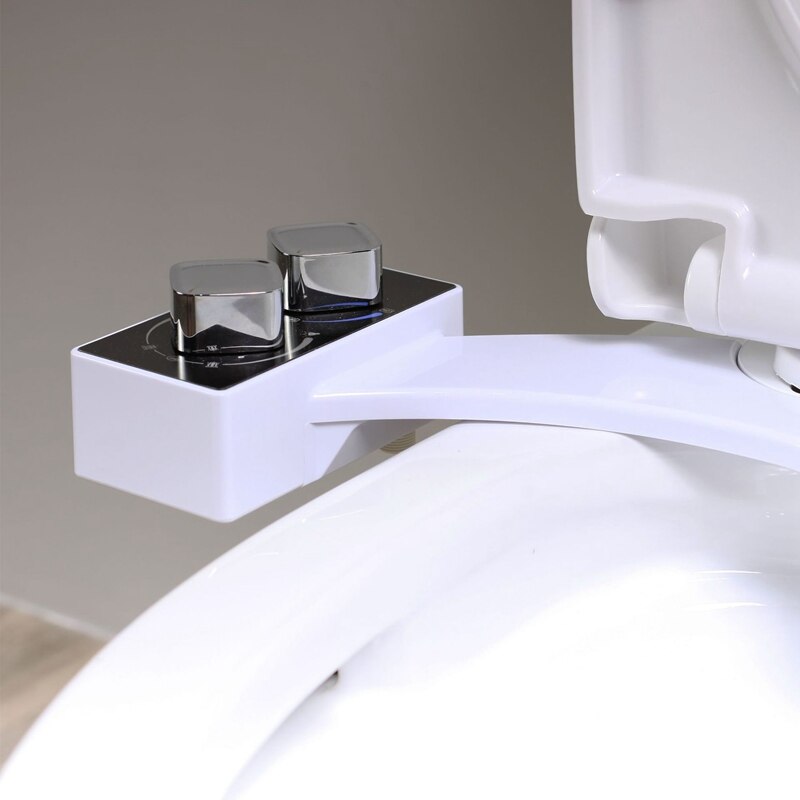 Bidet Wc Attachment Met Dual Nozzle, Verstelbare Waterdruk Verse Water Spray Voor Sanitaire En Vrouwelijk Wassen