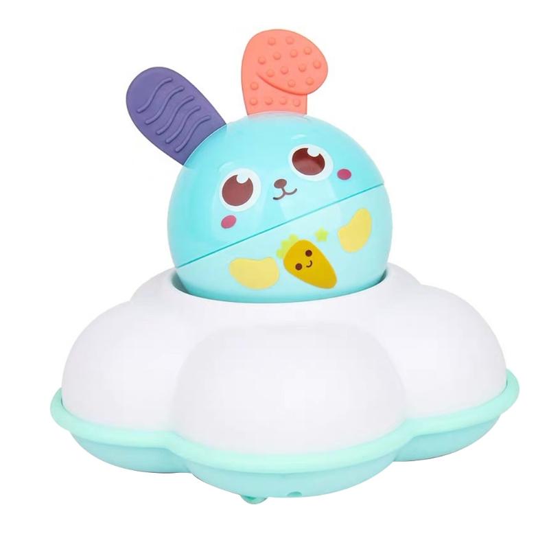 Muziek Speelgoed Leren Crawl Musical Toy Brain Game Interactieve Kruipen Elektrische Speelgoed Voor Baby Baby Bunny Roly Poly Speelgoed: Blue