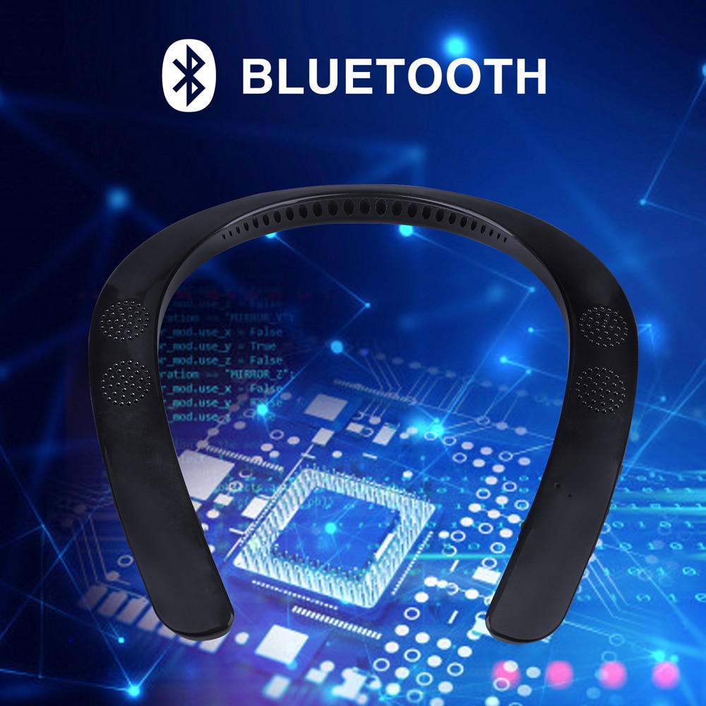 Nieuwste draagbare bluetooth nekband dubbele luidsprekers 3d stereogeluid bluetooth 5.0 sportluidspreker handsfree bellen luidsprekers
