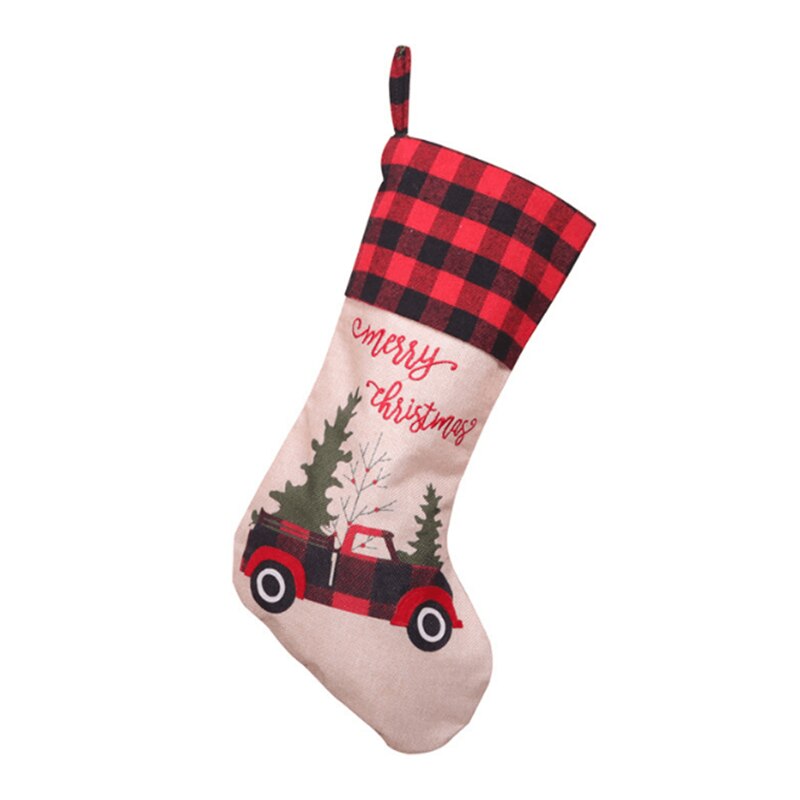 Kerstsok Bag Grote Rode Bloem Kerst Zak Snoep Zak Kerst Decoratie Hanger