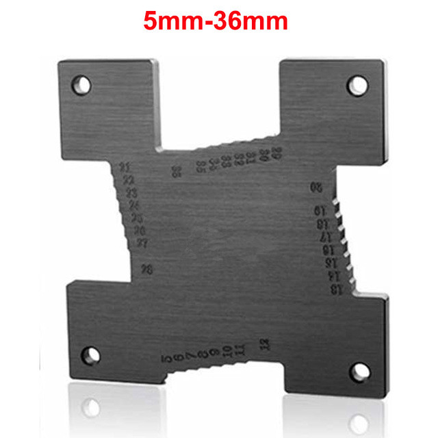 2 Stks/set Diepte Gauge Hoogte Gauge Precisie Metric Meten Houtbewerking Timmerman Voor Elektrische Cirkelzaag Graveermachine: 536mm