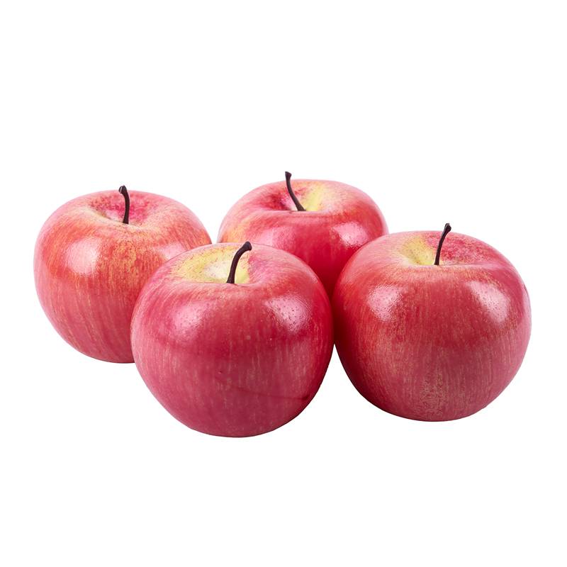 4 store kunstige røde æbler dekorative frugter af bedste kunstige: Default Title
