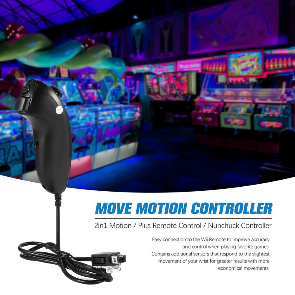 Mando a distancia 2 en 1 Motion Plus, Nunchuk para Nintendo Wii