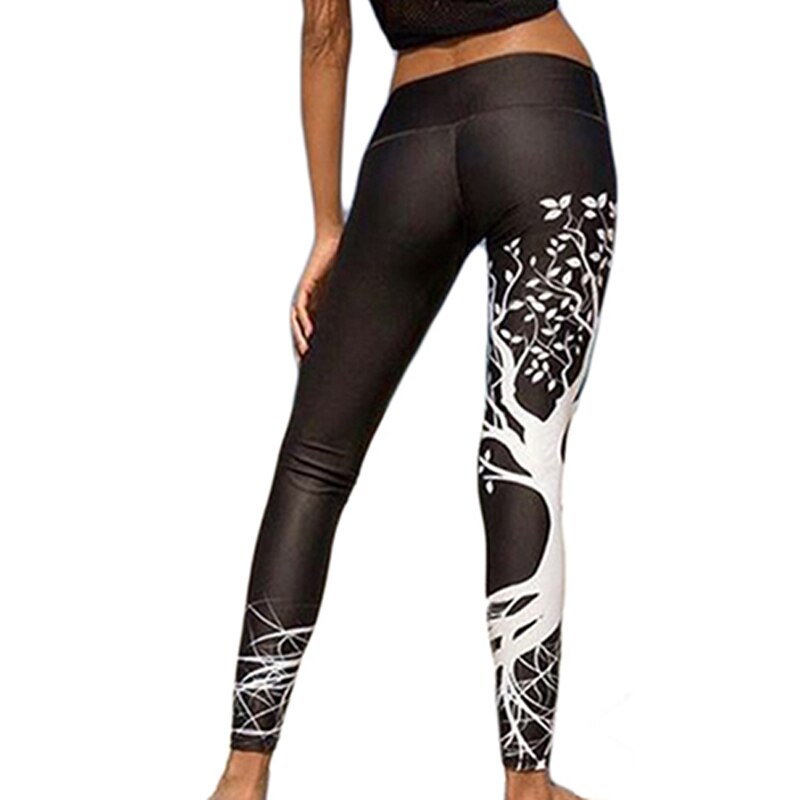 3D Print Boom Legging Sport Vrouwen Hoge Taille Skinny Push Up Legging Yoga Jeggings Fitness Stretchy Sporting Volledige Lengt Pantlones