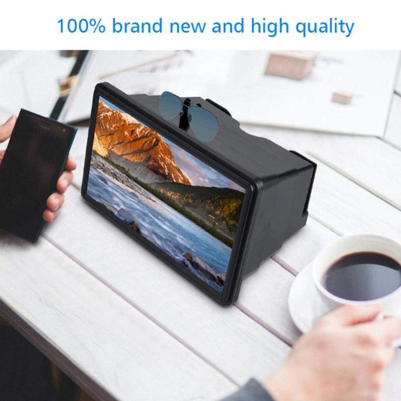 3D Mobiele Telefoon Screen Magnifier Video Versterker Stereoscopische Hd Amplifying Stand Film Video Desktop Smartphone Versterker