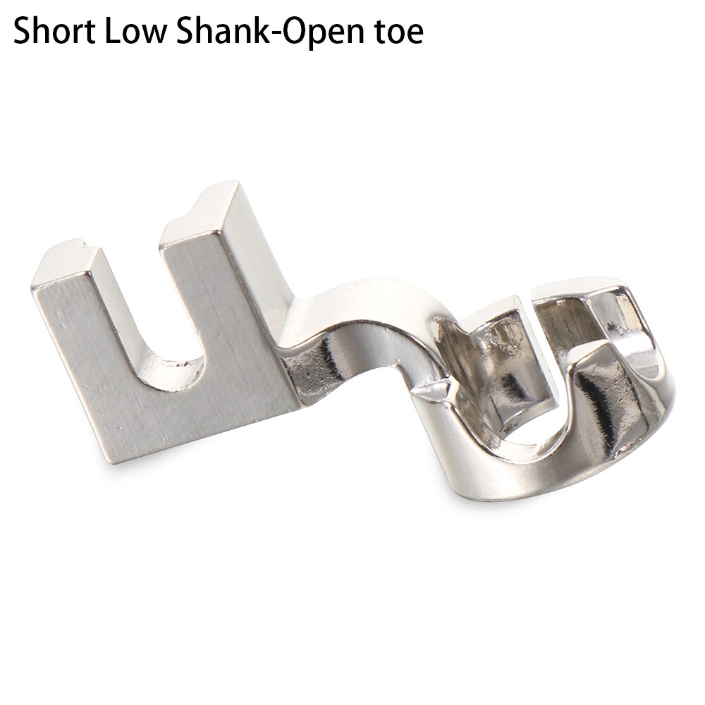 Prensatelas de regla para zurcir, máquina de coser bordada, bricolaje, regla de zurcir de movimiento libre, Kit de fabricación de retales de marco de pie: Short Shank Open toe