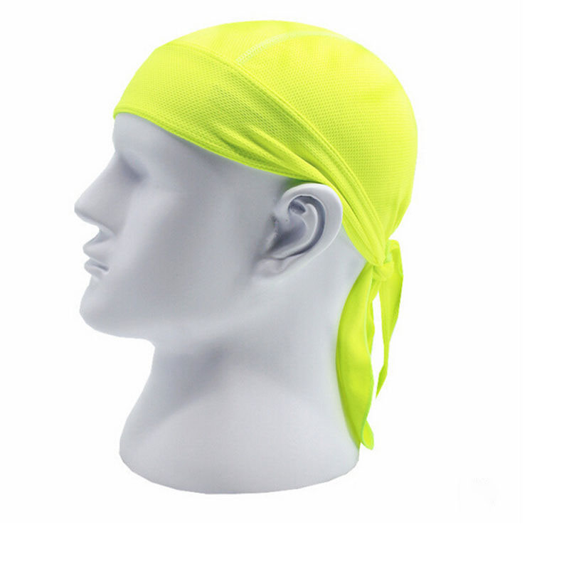 Ademend Multifunctionele Mannen Fiets Hoofdband Fietsen Bandana Piraat Hoofd Sjaal Running Riding Hoed Kap Hoofdband: Groen