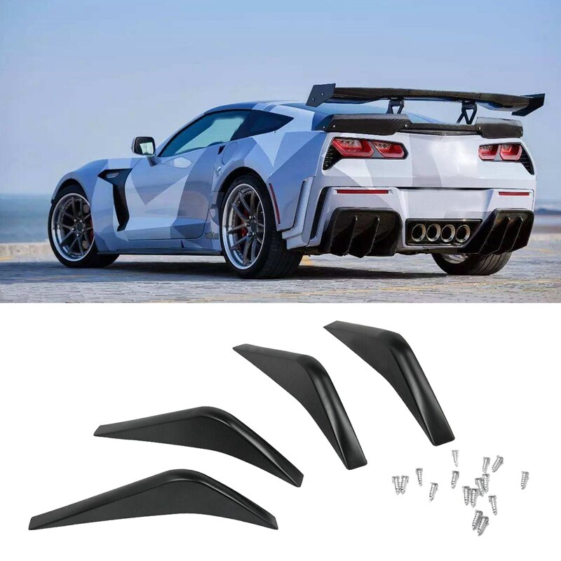 Car Rear Bumper Air Diffuser Fin Spoiler for Chevrolet Corvette C7