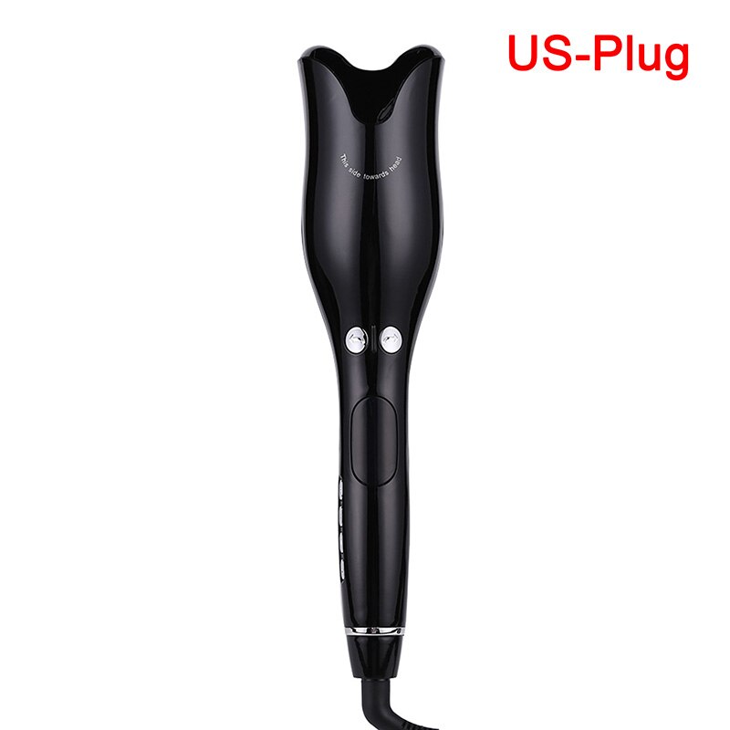 Automatic Curling Iron Air Curler Rotating Air Curly Wave Hair Styling Tool hair tools: Black-US