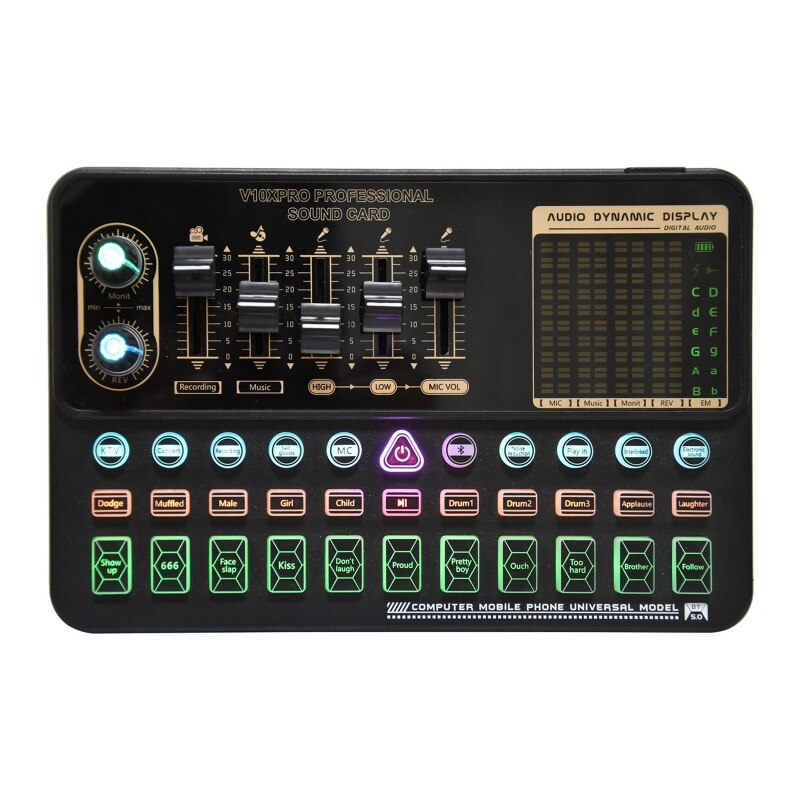 Mixer Sound Board Cards Multi-Music Effect Reverberation Sound Effect Atmosphere Sound Effects