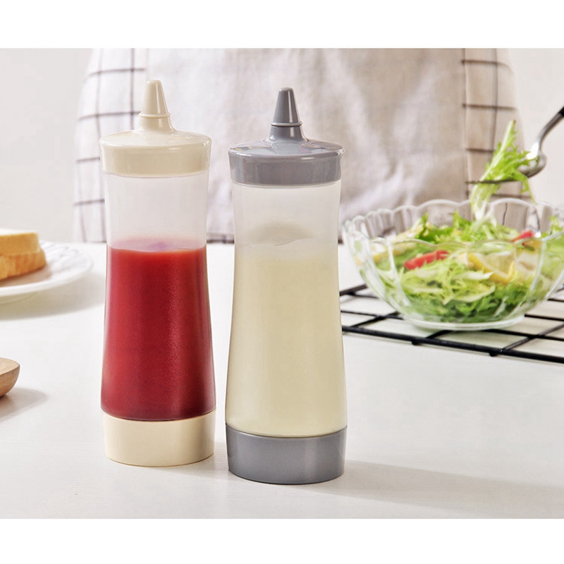 ! 2 uds. Botella exprimible, accesorios de cocina, bote de salsa de plástico, aceite vinagre, Ketchup, salsa, Salsa, dispensador de condimentos