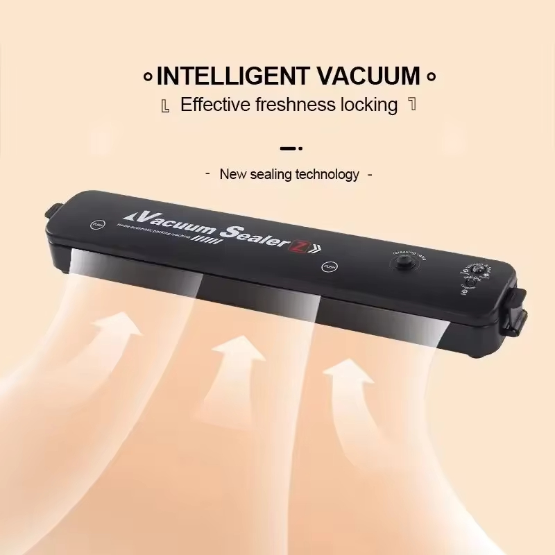 Automatische Verpackungsmaschine für Lebensmittel, Vakuumversiegelungsmaschine, tragbarer Haushalt, Vakuum-Lebensmittelversiegelung, Küchenhelfer, 220 V