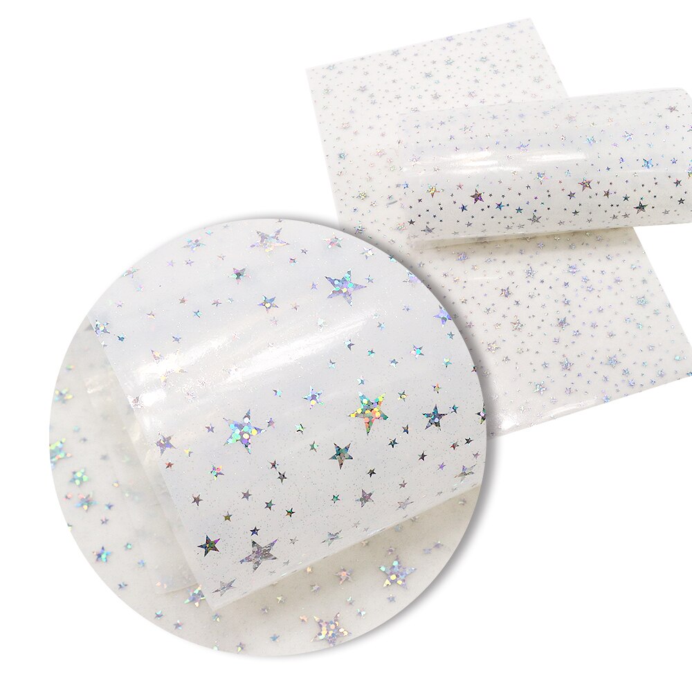 20*33cm sterren zeester transparant imitatie synthetisch leer voor strikken tassen portemonnee telefoonhoesje plakboek diy ,1 yc 3746: 1064067003