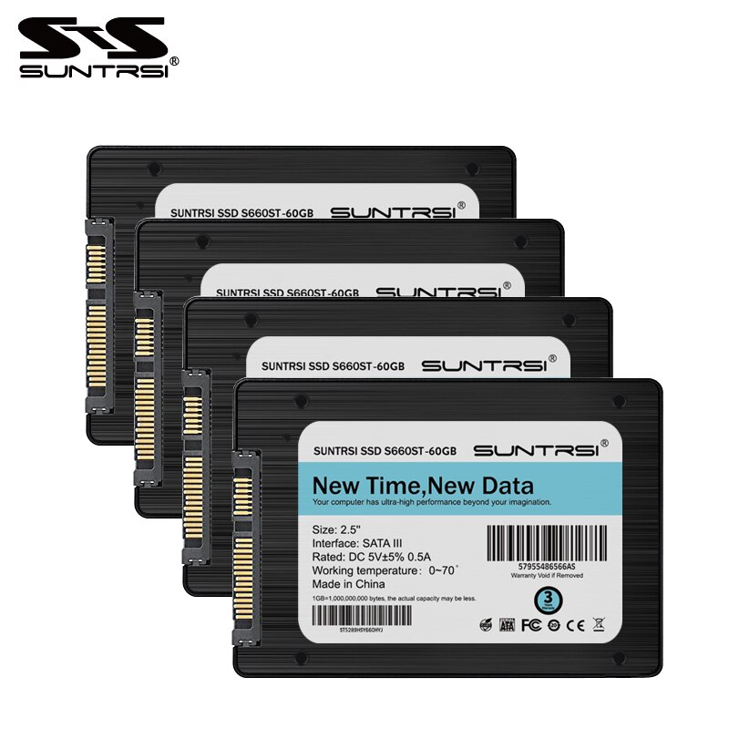 Super Speed Suntrsi SSD 60G Internal Solid State Drive 240G 2.5 inch SATA3 120G S660ST SSD for PC Laptop Desktop Black SSD