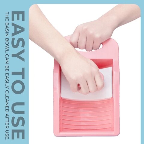 Plástico Tanque de lavar roupa com Tábua de Lavar Grosso Lavanderia Lavanderia Bacia Bacia de Lavagem de Roupa Interior Do Bebê de Plástico