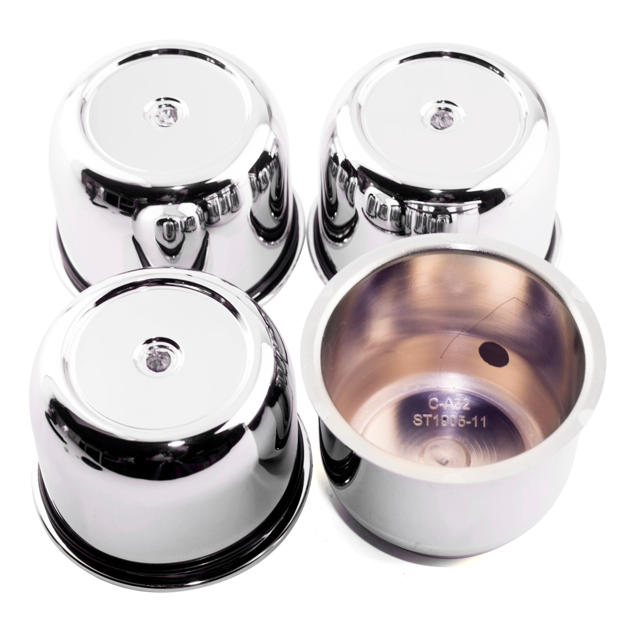 4pcs Push Through Center Caps 77mm for 3.03&quot; #C-A32 ST1905-Center Hub Cover Decoration Car Hubcap Refit Accessories: Default Title