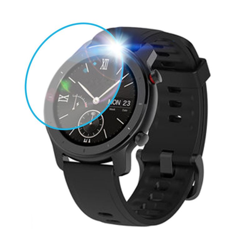 El más Protector de pantalla de vidrio templado de película transparente de para AMAZFIT GTR Smart Watch 42/47mm Smart watch accesorios de protección: 42MM