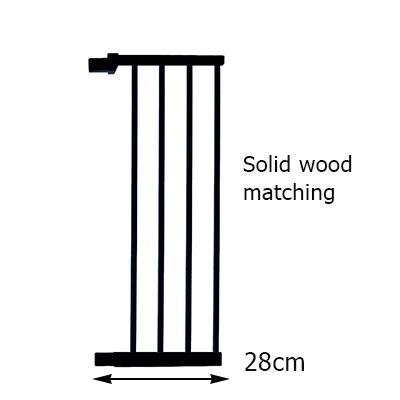 Gate child gate fence baby gate barrier stair protection gate pet solid wood kids pet fence: 28 black