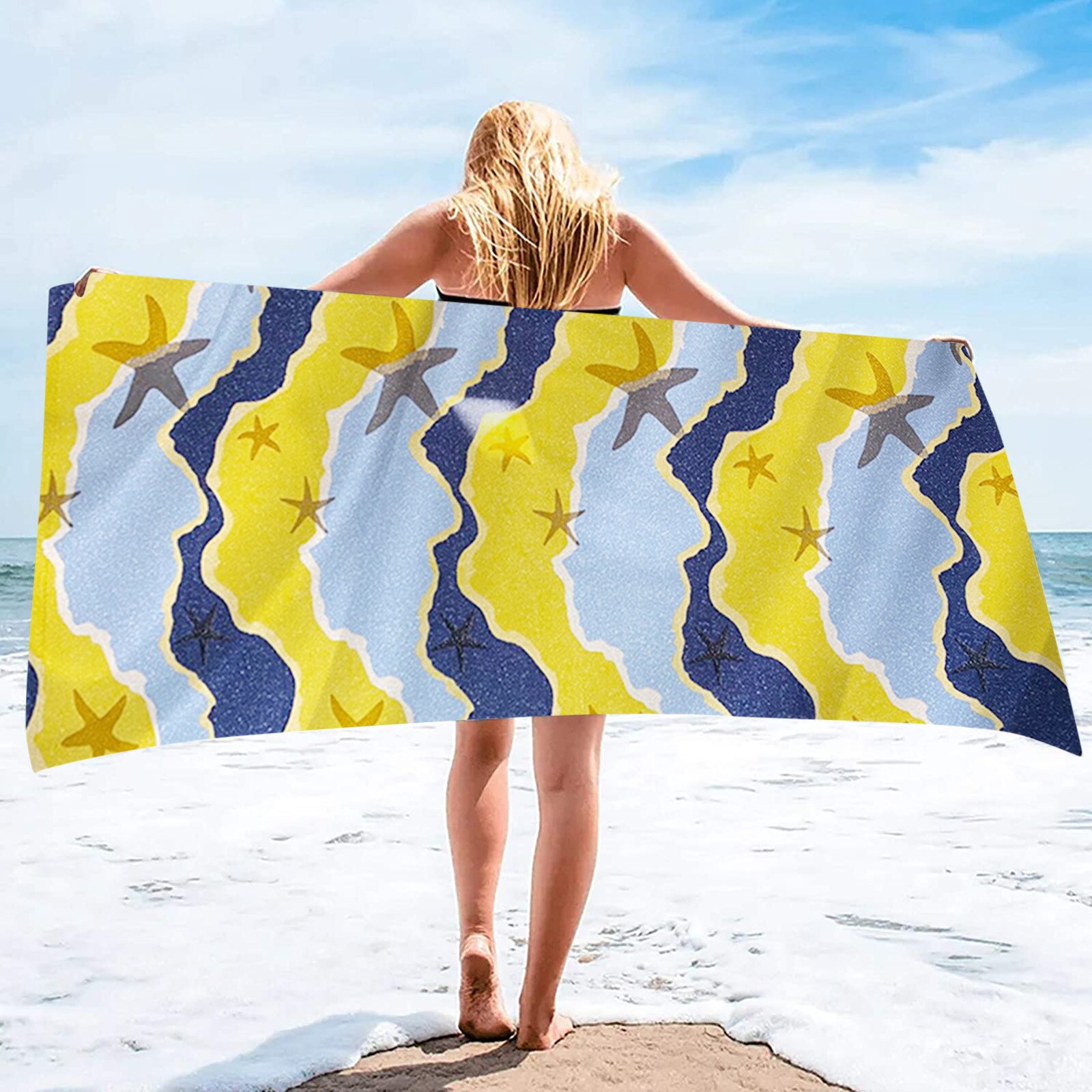 Waterproof Beach Towel Blanket Pocket Sand Free Towel Large Portable Mat Beach Camping Outdoor Towel Beach Picnic Mat Towel G2: A
